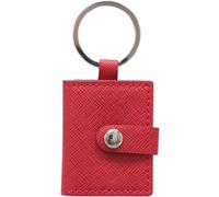 Porte-clés Deknudt rouge 3,5x4,5 similicuir S59NS4