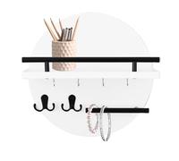 Porte-clés D'entrée - Organisateur De Crochets D'étagère Mural, Trieur De Courrier De 11,8 Pouces | Rebord De Rangement Décoratif Circulaire Ferme Rustique Hall D'entrée Couloir Appartement Cadeau De