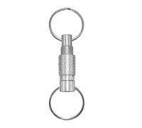 Porte-clés détachable à libération rapide | Porte-clés amovible à dégagement rapide - Porte-clés compact sécurisé pour randonnée, voyage, camping, travail, Argenté, Refer to description