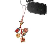 Porte-clés Dieu de la Richesse Ornement de la Richesse de Dieu, Pendentif Keychain Charm Creative Wealth God | Découpe automobile d'ornements de sac à dos de figures traditionnelles chinoises pour, #3