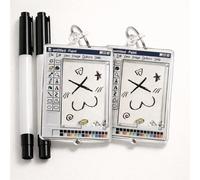 Porte Clés Doodle En Acrylique Avec Feutre, Mini Pendentif DIY À Dessiner, Accessoire Anneau Acrylique Transparent Pour Sacs Clés Fermetures, Enfants Ados Adultes (2PCS)