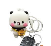 Porte-clés d'ours, pendentif de clé d'ours - pendentif pour sac à main avec pendentif à clé de bande dessinée, clé pour figurines d'animaux de 5 cm pour garçons et filles, Un ou deux, Fare riferimento