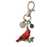 Porte-clés doux petit oiseau rouge, Design Unique fait à la main pour décorer les clés, sacs à main ou bagages, porte-clés Unique