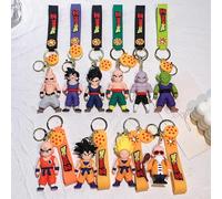 Porte-clés Dragon Ball Z Son Goku Vegeta Piccolo pour sac à dos, figurines d'action Dragon Ball pour les fans J