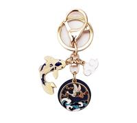 Porte-clés Dragon Chinois Porte-clés Poisson Carpe Koi avec breloque en émail et pendentif Phoenix Porte-clés Cerf Traditionnel Style Asiatique Décoration à suspendre