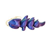 Porte-clés dragon imprimé | Porte-clés dragon coloré | Porte-clés dragon articulé | Porte-clés dragon créatif avec poses flexibles | Ornements imprimés à suspendre | Porte-clés sur le thème du dragon