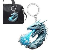 Porte-clés Dragon Pendentif - Charme animal respirant, accessoire ailé en acrylique, porte-clés de nouveauté | Sac à bandoulière de voyage et de rencontres, sac à dos d'ornement de collection pour ama