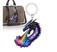 Porte-clés Dragon Pendentif - Charme animal respirant, accessoire ailé en acrylique, porte-clés de nouveauté | Sac à bandoulière de voyage et de rencontres, sac à dos d'ornement de collection pour ama