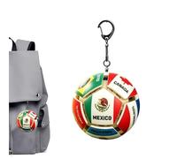 Porte-clés Drapeau - Charmes Créatifs Mignons Sensoriels Antistress - Porte-clés Ballon de Foot,Pour Sac Sac à Dos Bureau Table École Maison Intérieur Extérieur Femme Homme Garçons
