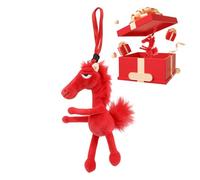 Porte-Clés Du Cheval Du Nouvel An Chinois | Pendants Chinois Mignons Doux,Ornement Mascotte Cheval,Pour Voitures Sacs Tables À Manger Magasin Maison École Bureaux Cafés Librairies Canapés Étagères