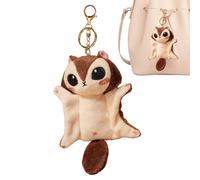 Porte-clés Écureuil Volant - Pendentif Portable En Forme D'animal De Dessin Animé Doux - En Peluche Écureuil Volant Pour - Pour Sacs À Dos, Sacs À Main, Étuis De Téléphone, Famille,