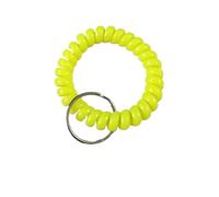 Porte-clés élastique en spirale Bracelet en spirale extensible multicolore plastique, porte-clés à bobine de poignet, for étiquette numérique, Badge d'identification piscine Sport(1)