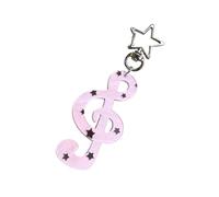 Porte-clés Élégant En Alliage Acrylique De Note De Musique Accessoire Portable Pour Sacs À Pour Événement D'anniversaire Accessoire Porte- Élégant