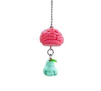 Porte-clés élégant en forme de cerveau de simulation pour Halloween, fait à la main ou décoration de voiture, ornement de à main, accessoire de mode, de vacances gothique