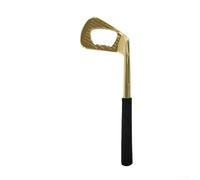 Porte-clés élégant en métal pour les amateurs de golf, design léger avec bords lisses, accessoire fonctionnel et tendance pour les événements en plein air (doré)