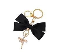 Porte-clés élégant sur le thème du ballet, avec breloque délicate de danseuse et accents de, idéal pour les accessoires, joli porte-clés