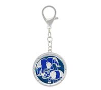 Porte Clés Eléphant et Rhinocéros bleus Cosmics - Porte clés Feng Shui - Amulettes Feng Shui - Talisman Feng Shui - Porte clés porte bonheur - Protection Feng Shui