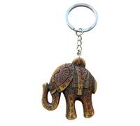 Porte-clés Éléphant Marron Indien - Bijou Sac Porte-Bonheur Sagesse