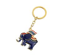 Porte-clés éléphant Miniature tenant un drapeau, pendentif pour accessoires quotidiens, Souvenir de voyage élégant, porte-clés de célébration de l ' éléphant