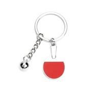 Porte-Clés En Acier Inoxydable Au Design Sportif, Cadeau Féminin élégant Et Simple, Adapté Aux Cadeaux Personnels Pour Les Femmes, Les Collègues Et Les Amateurs De Sport (tennis de table)