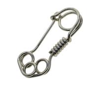 Porte-clés en Acier Inoxydable, Crochet À Pression Enveloppé De Fil, Mousqueton, Fermoir