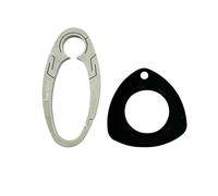 Porte-clés en acier inoxydable - Outil multifonctionnel avec étui de protection et support CNC à tirage rapide pour randonnée, camping, usage domestique