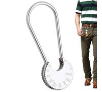 Porte-clés en acier inoxydable - Pendentif clé poulie avec design numérique, porte-clés créatif robuste pour voyage, maison, femme, homme, sac à dos, sac de sport, équipement de plein air