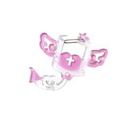 Porte-clés en acrylique de forme artistique - Mousqueton compact - Pour enfants, adultes, agence de voyage, école, école - Porte-clés en acrylique