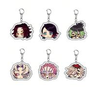 Porte-clés en acrylique décoratif en forme de sac de bande dessinée : Pendentif mignon Kimetsu No Yaiba Iguro Obanai Y2K, convient pour les sacs à bandoulière, les sacs à dos et les clés, le cadeau pa