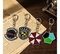 Porte-clés en acrylique Resident Evil STARS BSAA, collection pour fans de films, article de merchandising, breloque pour sac à dos, cadeau de soutien, cadeau d'anniversaire SQKC055
