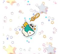Porte-clés en acrylique Witch Hat Atelier Brushbuddy, porte-clés mignon de personnage d'anime, breloque de sac Kawaii pour fans et collectionneurs 1
