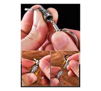 Porte-Clés En Alliage De Titane, Serrure À Ressort Haut Gamme, Mini Boucle Universelle Anneau Rotatif, Lanterne [Couleur Primaire]