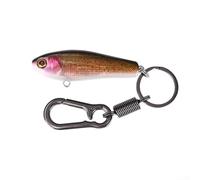 Porte-clés en alliage de zinc avec design biomimétique, lisse et résistant à l'épluchage, boucle en alliage pour une utilisation à une main, ressort télescopique élastique, longueur de 19 cm (3#)