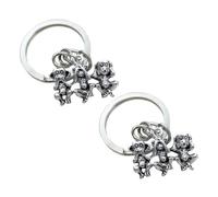 Porte-clés en Alliage de Zinc Lot de 2 à Thème Inspirant