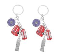 Porte-clés en Alliage de Zinc Souvenir Britannique 2 Pièces