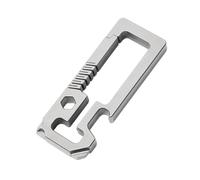 Porte-clés en alliage métallique avec décapsuleur, tournevis, boucles porte-clés à suspendre à la taille, porte-outils d'extérieur avec décapsuleur, tournevis