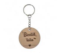 Porte-clés en Bois Annonce de Grossesse, Message Bientôt Tata, Cadeau Future Tante, Fabriqué en France