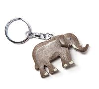 Porte-clés en bois - éléphant