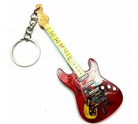 Porte-clés en bois forme de guitare - Iron Maiden - Eddie tribute