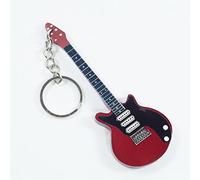 Porte-clés en bois forme de guitare - Queen - Brian May - Red Special