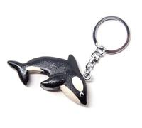 Cornelißen Orca Porte-clés en bois et métal Motif animaux marins