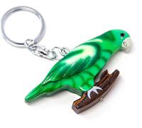 Porte-clés en bois - Perroquet à queue courte