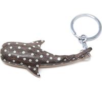 Porte-clés en bois - requin-baleine