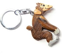 Porte-clés en bois - Singe