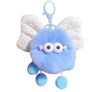 Porte-clés en briquettes Mignon, Pendentif en Petites briquettes, Porte-clés de Sac, Peluche en Forme de briquettes à nœud for Sacs à Dos(Bleu)