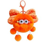 Porte-clés en briquettes Mignon, Pendentif en Petites briquettes, Porte-clés de Sac, Peluche en Forme de briquettes à nœud for Sacs à Dos(Orange)