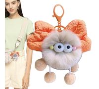 Porte-clés en briquettes Mignon, Pendentif en Petites briquettes, Porte-clés de Sac, Peluche en Forme de briquettes à nœud for Sacs à Dos(Juka)