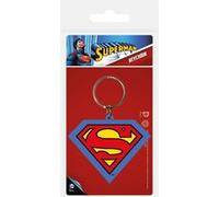 Porte-clés en caoutchouc Superman Bouclier