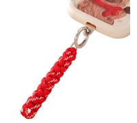 Porte-clés en corde avec porte-clés élégant, support de thé de golf, 13,2 cm de long, porte-clés en nylon durable, clip sécurisé, pour adultes, enfants, golfeurs, portefeuille, cartable, rouge, Siehe