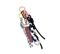 Porte-clés en corde de nylon tissé à la main - Accessoire élégant pour téléphone - Pendentif élégant pour sac - Tendance - Pour femme - Sangle essentielle de voyage